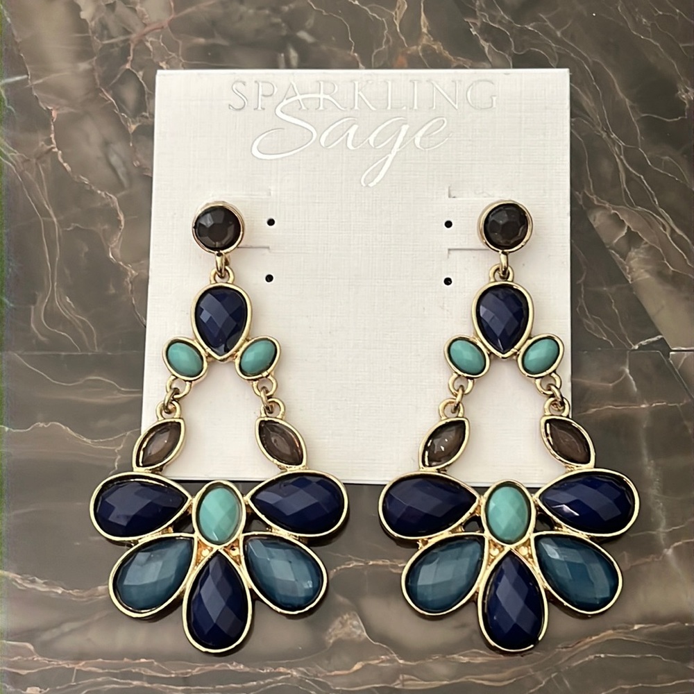 Sparkling Sage Earrings